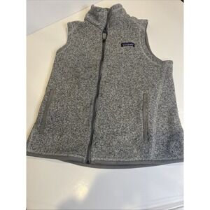 Patagonia New  Better Sweater Vest Womens Small Heather Gray Full Zip 25886*